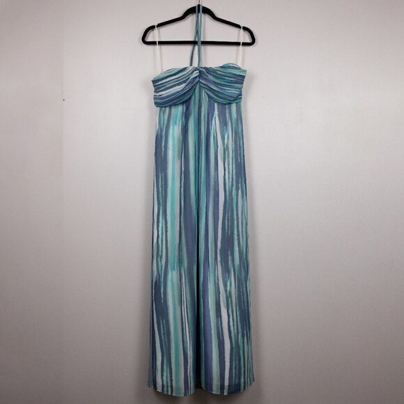 Lauren Conrad stripe halter maxi dress-8 - Picture 1 of 5